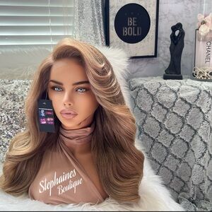 Human Hair Blended Lace Front Wig
